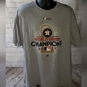 Majestic MLB Authentic Collection Houston Astros 2017 World Series T-shirt